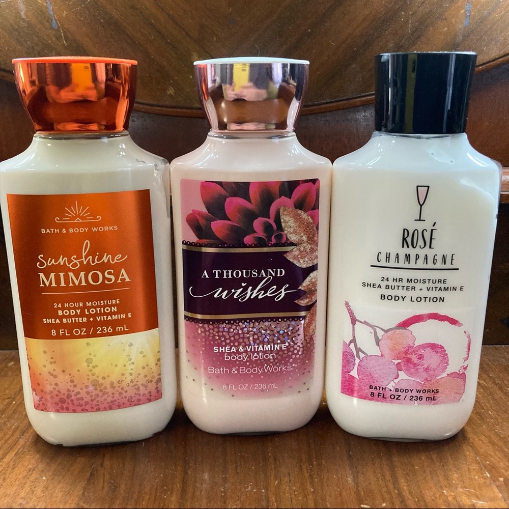 Bath & Body Works lotions